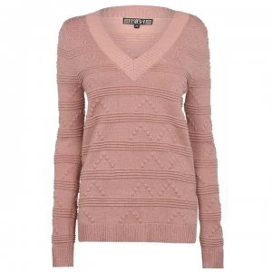 Image of Biba Biba V Neck Stitch Jumper - Sparkle