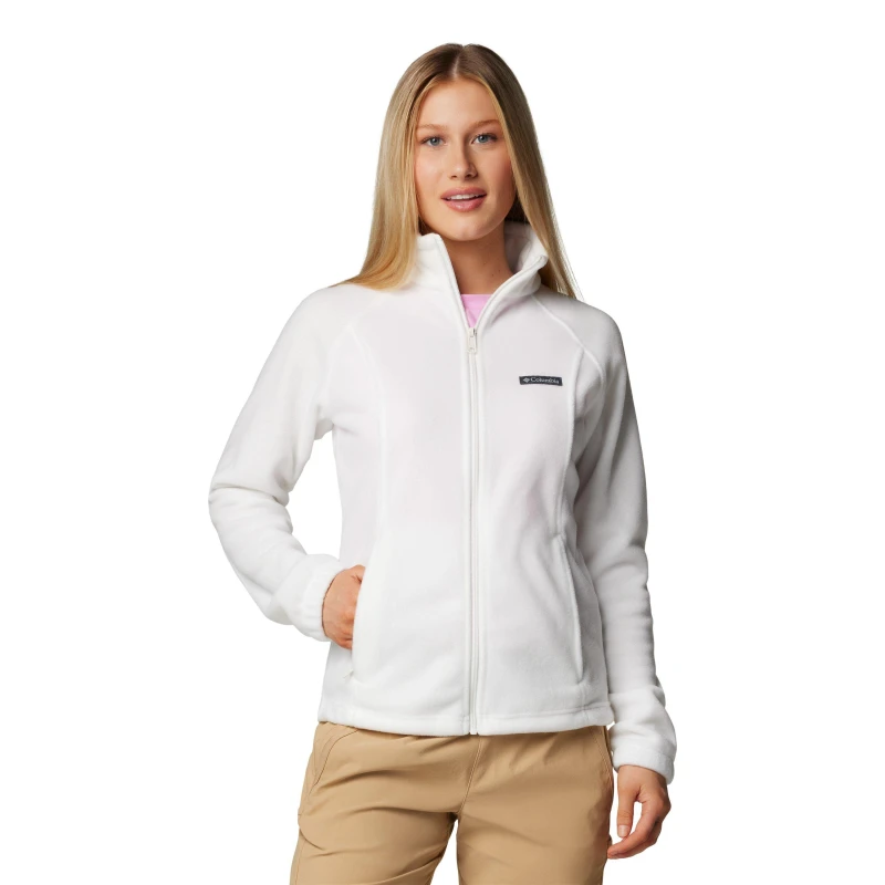 Image of Columbia Womens Benton Full Zip Fleece White female 8 (XS)