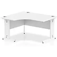 Image of dynamic Left-hand Desk Impulse ICDLW14WWHT White 1400 mm x 25mm x 730 mm