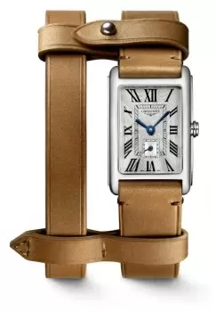 Image of LONGINES L5255471B DOLCEVITA X YVY Double Brown Leather Watch