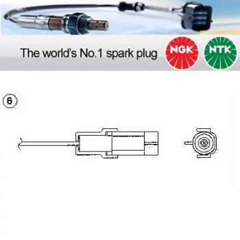 Image of 1x NGK NTK Oxygen O2 Lambda Sensor OZA401-E58 OZA401E58 (0166)