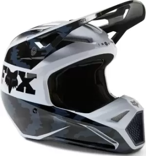 Image of FOX V1 Nuklr Youth Motocross Helmet, Black Size M black, Size M