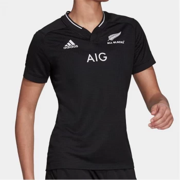 Image of adidas New Zealand Home Shirt 2021 Ladies - Black