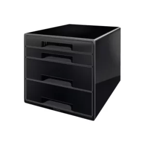 Image of Cube 4 Drawer Unit (2 Big and 2 Small) A4 Maxi Black