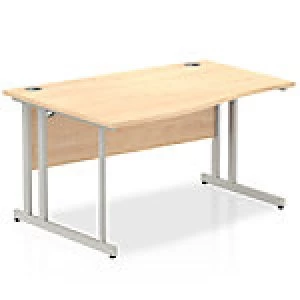Image of Impulse Cantilever 1400 Left Hand Wave Desk Maple