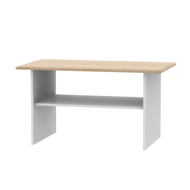 Image of Albert Coffee Table In Grey Matt & Oak (Ready Assembled)