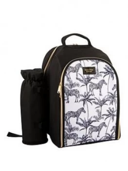 Image of Summerhouse By Navigate Madagascar Zebra 2 Person Filled Insulated Backpack With Insulated Bottle Holder