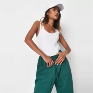 Image of Missguided Neck Thick Strap Body Suit - White