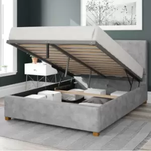 Image of Garland Kimiyo Linen Ottoman Bed Silver