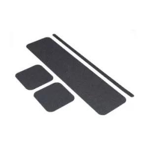 Image of Black - Non Slip Floor Treads (150 x 609mm, Pack of 10)