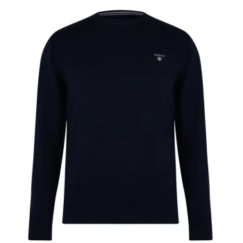 Image of Gant Classic Cotton Crew Neck Sweatshirt - Evening 433