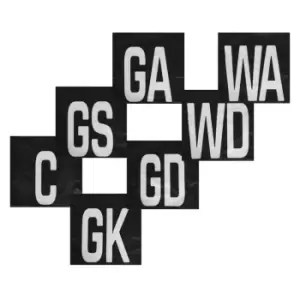 Image of Castore Pro Netball Bib Patch Set - Black