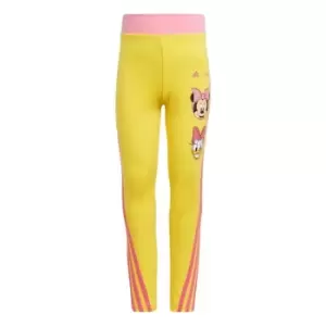Image of adidas x Disney Daisy Duck Leggings Kids - Impact Yellow / Bliss Pink / P
