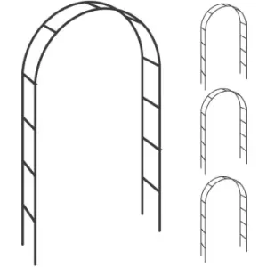 Image of Rose Arch Metal Trellis Garden Archway Climbing Plants Arbour Obelisk 4x Rosenbogen (de) - Gardebruk