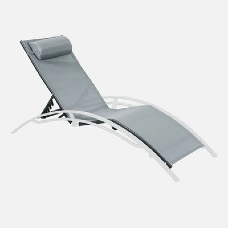 Image of sweeek Replacement Seat Back And Fabric For Louisa Sun Lounger Dark Grey
