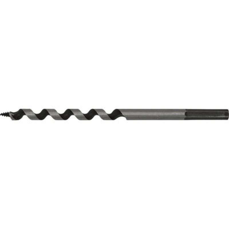 Image of Loops 8 x 155mm Hardened Auger Wood Drill Bit - Hexagonal Shank - Woodwork Timber Multi