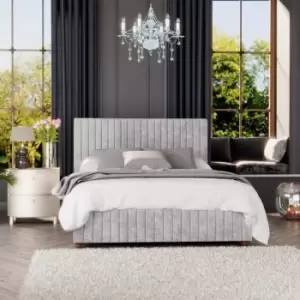 Image of Laurence Llewelyn-Bowen Laurence Llewelyn Bowen Estella Ottoman Storage Bed Mirazzi Velvet Silver Single