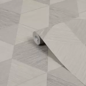 Image of Superfresco Easy Wanderlust Natural Geometric Wood Metallic Effect Smooth Wallpaper