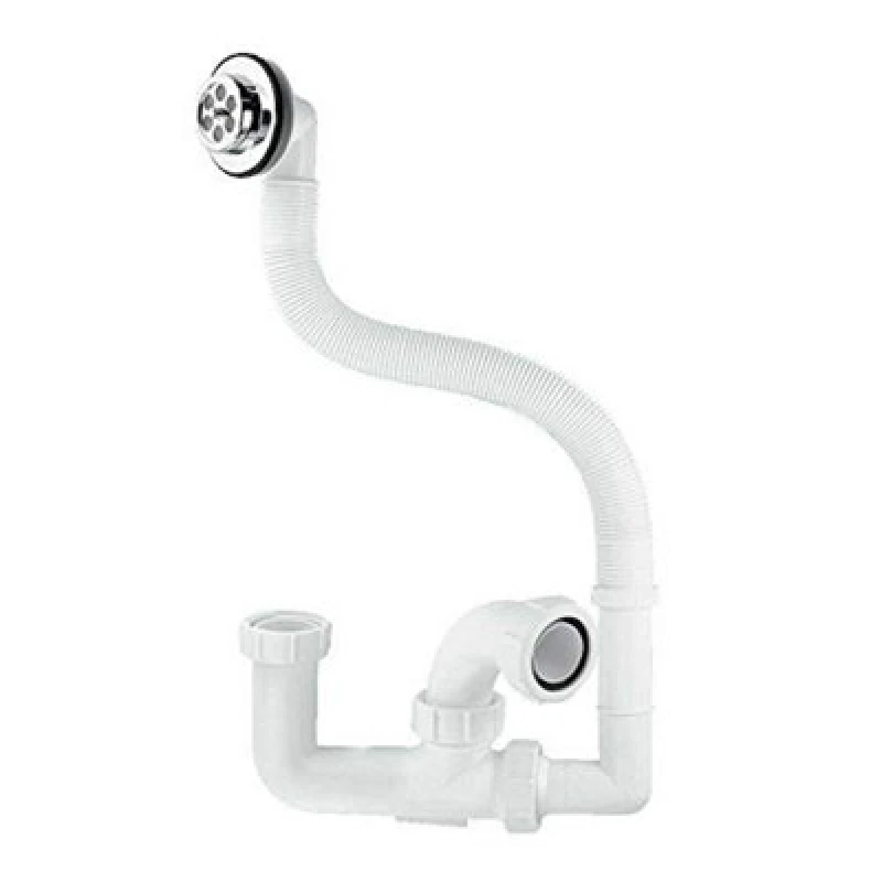 Image of McAlpine FJ10 75mm Seal Bath Trap with Flexible Overflow White