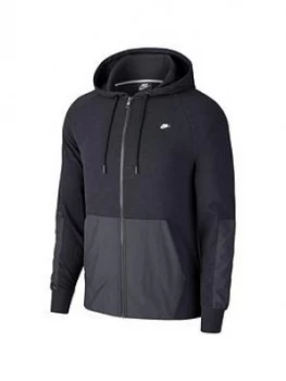 Image of Nike Sportswear Me Full Zip Hoodie - Black