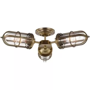 Image of Plafonnier Urban Restoration Laiton antique sombre