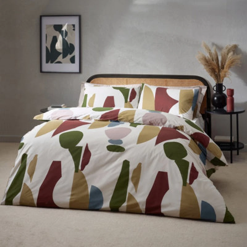Image of Hoem Meta Abstract Rich Double Duvet Cover Set, Multi 5.02553E+12