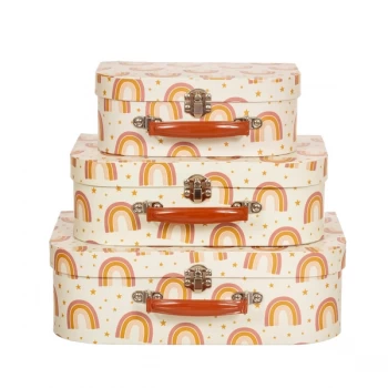 Image of Sass & Belle Earth Rainbow Suitcase 3Pcs Set