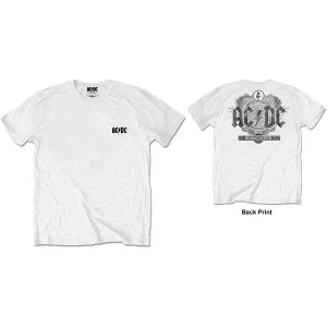 Image of AC/DC - Black Ice Mens Medium T-Shirt - White