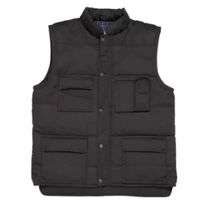 Image of Portwest Mens Shetland Padded Bodywarmer Black S