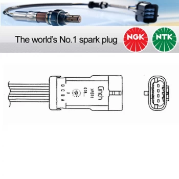 Image of NGK OZA636-R1 / 0020 Lambda Sensor Zirconia Type Oxygen O2 Exhaust Probe