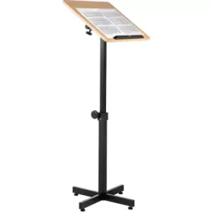 Image of Lectern Podium Stand, Height Adjustable Laptop Table, Portable Presentation Standing for Classroom, Office, Church, Tilting Desktop with Edge