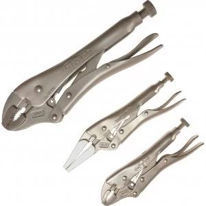 Image of Irwin Vise Grip 3 Piece Locking Plier Set