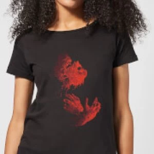 Image of Universal Monsters The Wolfman Illustrated Womens T-Shirt - Black - S
