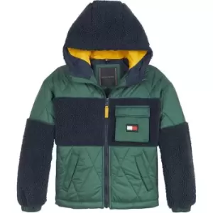 Image of Tommy Hilfiger Mix Sherpa Jacket - Green