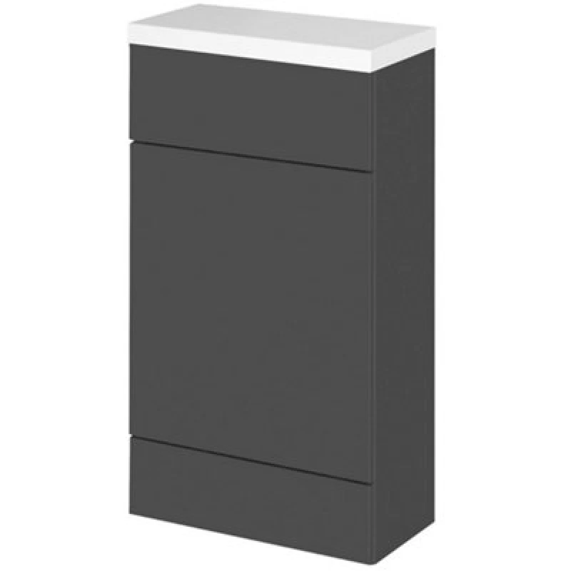 Image of Hudson Reed Fusion 500mm Back To Wall Wc Unit & Top, Slimline Mfc Cabinet, Gloss Or Textured Woodgrain, 5 Year Guarantee