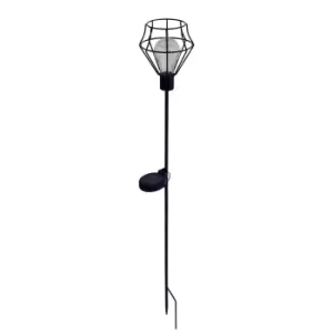 Image of Solar Pentagon Metal Wire Stake LED Light