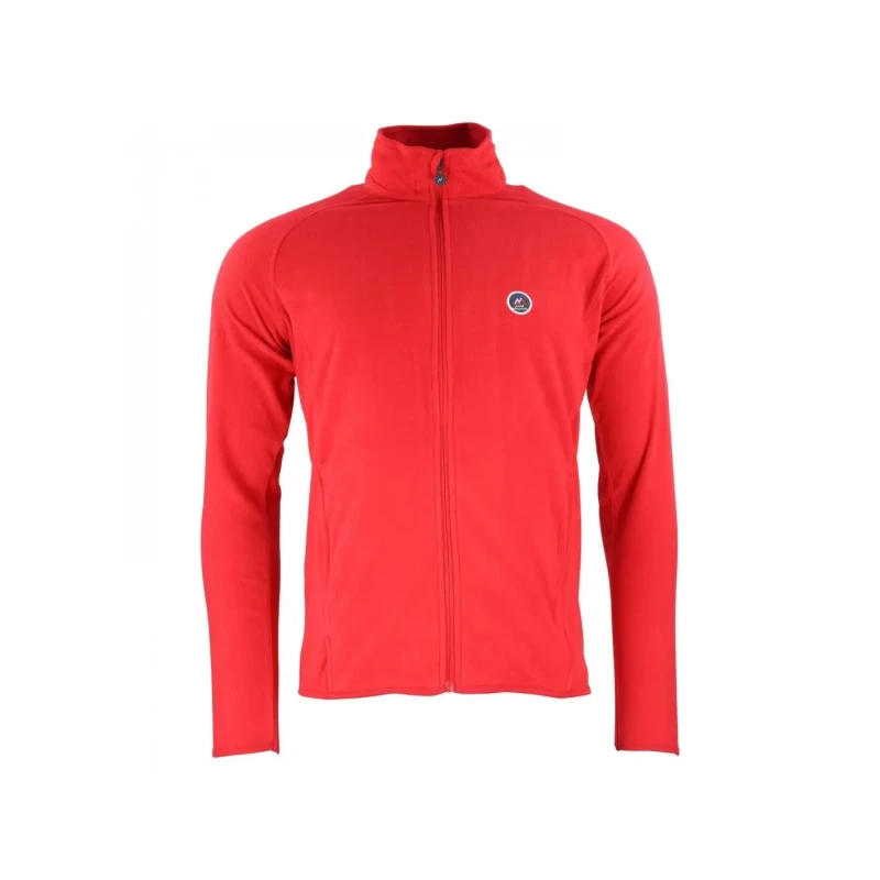 Image of 1/2 zip hooded fleece Peak Mountain Rouge Male XL