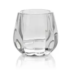 Image of Facet Glass Candle Holder, Small