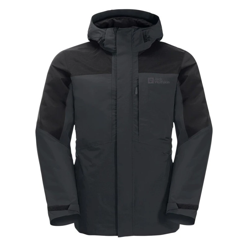 Image of Jack Wolfskin Mens Romberg Waterproof Windproof PrimaLoft 3-in-1 Jacket Phantom male Small