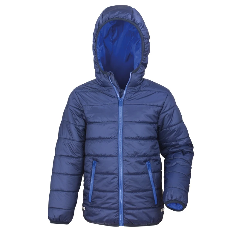Image of Result Core Padded Showerproof & Windproof Jacket in Navy Size: XS Navy Unisex XS