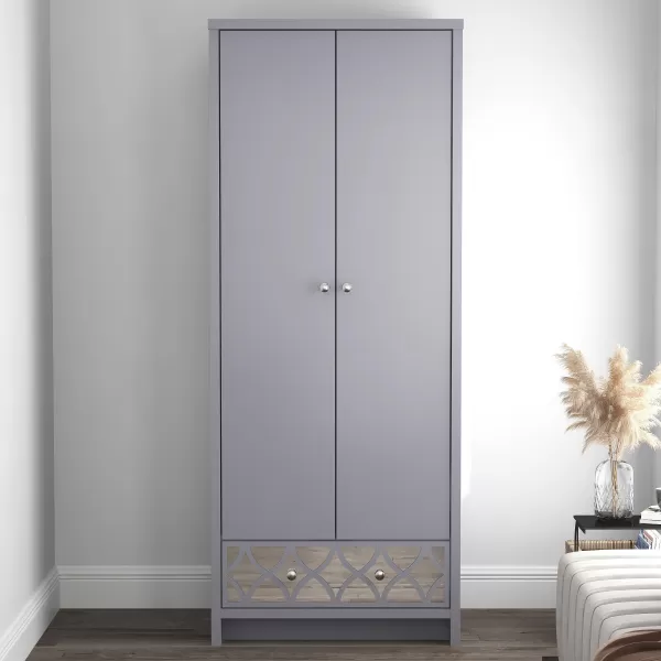 Image of Arianna 2 Door 1 Drawer Wardrobe