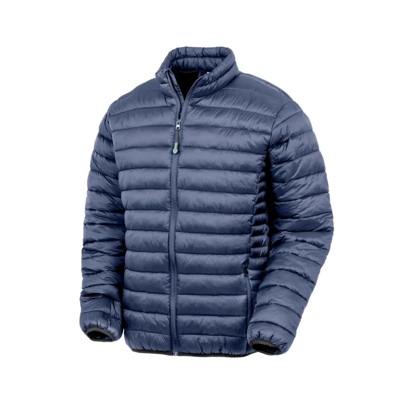 Image of Result Result Men Quilted Padded Jacket in Navy Size: Small Navy S Male 5063470984749