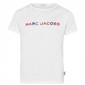 Image of Marc Jacobs Junior Girls Logo T Shirt - White 10B