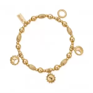 Image of Gold Phases Of The Goddess Bracelet GBMUL4M