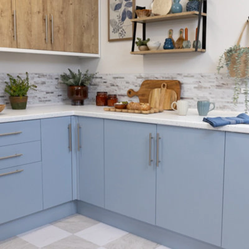 Image of D-C-Fix Matt Heritage Blue 67.5Cm X 5M Self-Adhesive Vinyl Wrap For Doors And Furniture