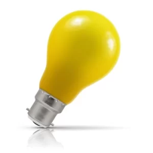 Image of Crompton GLS LED Light Bulb B22 1.5W (15W Eqv) Yellow IP65