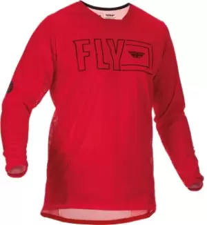 Image of Fly Racing Kinetic Fuel Motocross Jersey, red Size M red, Size M