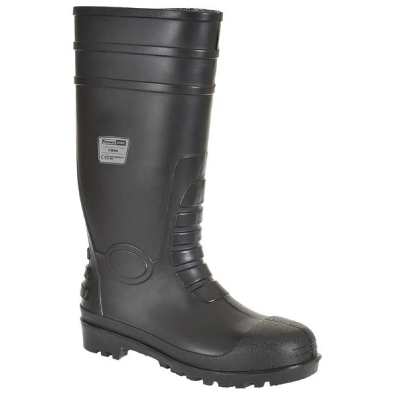 Image of Portwest Saftey Wellington Boots FW94BKR43 Colour: Black