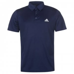 Image of adidas Mens Tennis Fab Polo Shirt - Navy