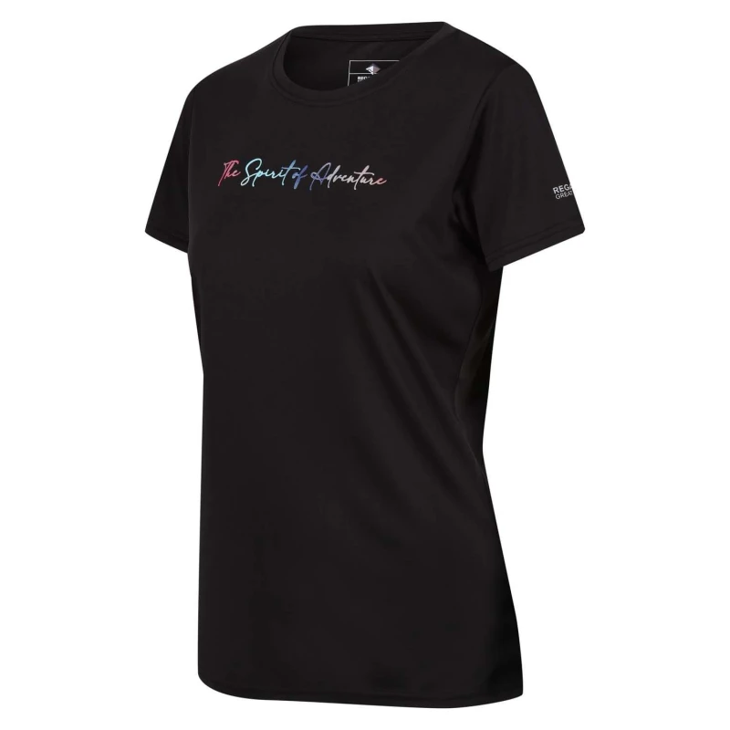 Image of Regatta Fingal VII Breathable Quick Dry T-Shirt - Black 12